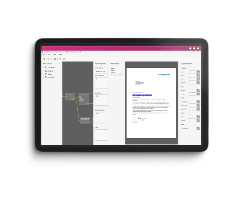 Screenshot des axesFlip Designers