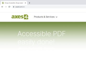 Screenshot of the new axes4 website.