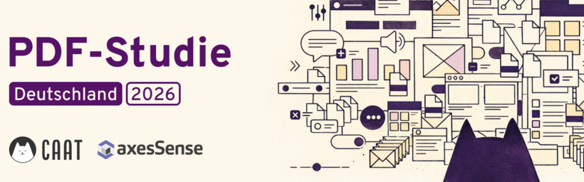 Eine Grafik mit den drei auf einander folgenden Ebenen, die die Erstellung eines getaggten PDFs aus Word mit axesWord symbolisiert.